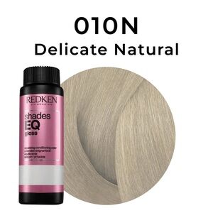 2 piece set REDKEN ShadesEQ Gloss Color Toner 10N Natural & Processing Solution